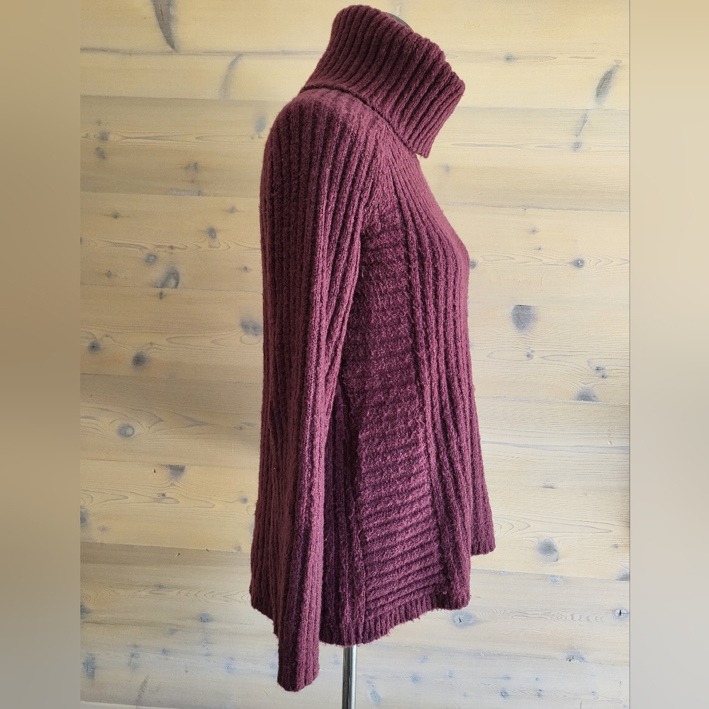 Simply Vera by Vera Wang Oversized Ribbed Turtleneck Sweater size XS - Picture 3 of 6